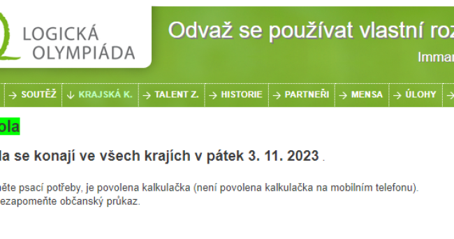 Úspěch na Logické olympiádě!